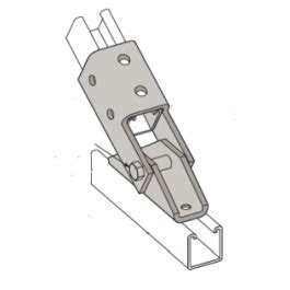 single adjustable angle brace fitting